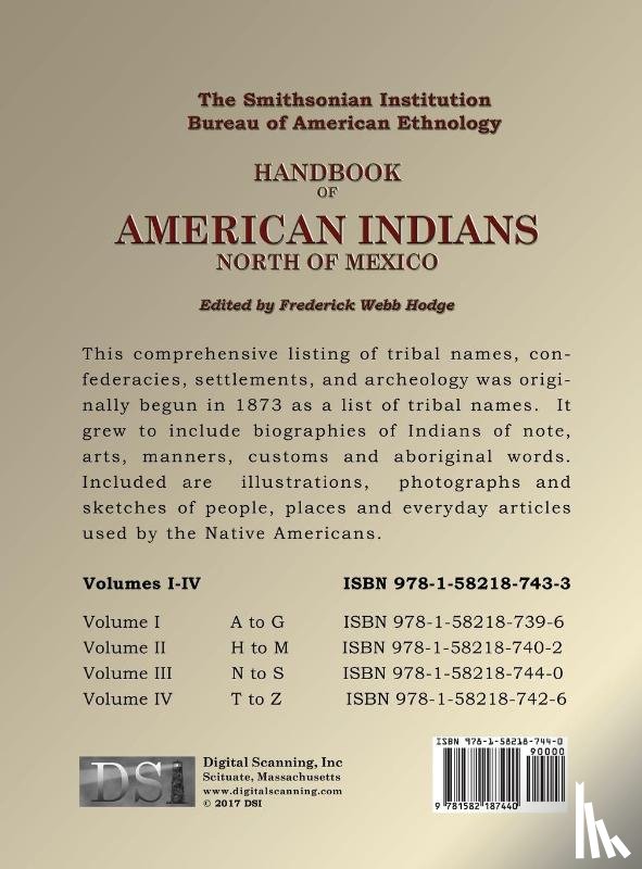Hodge, Frederick Webb - Handbook of American Indians Volume 3