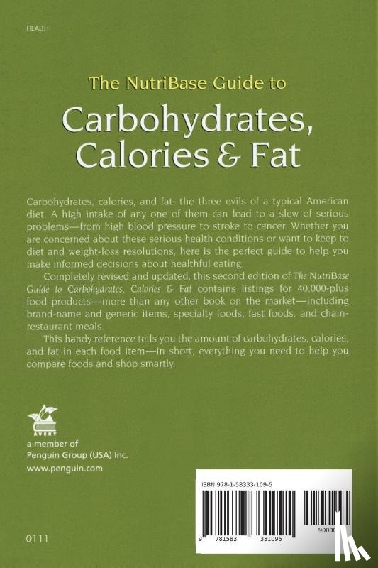 NutriBase - The NutriBase Guide to Carbohydrates, Calories, and Fat