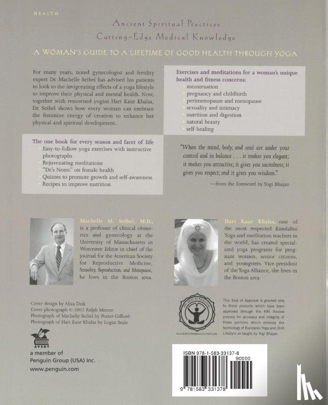 Seibel, Machelle M., Khalsa, Hari Kaur - A Woman's Book of Yoga