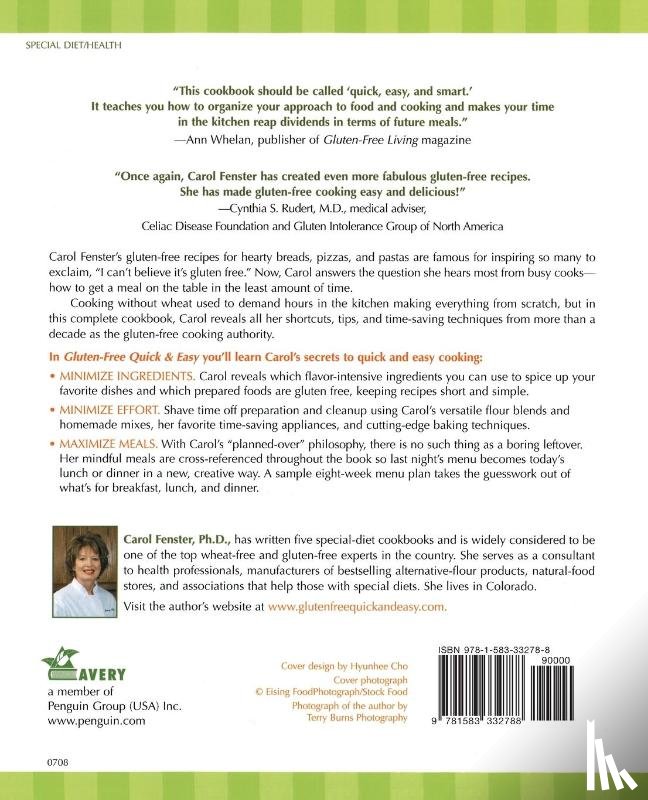Fenster, Carol - Gluten-Free Quick and Easy
