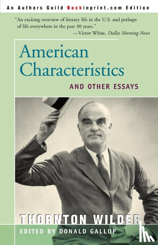 Wilder, Thornton - American Characteristics and Other Essays