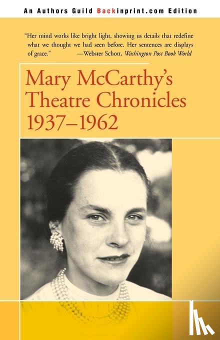 McCarthy, Mary - Mary McCarthy's Theatre Chronicles