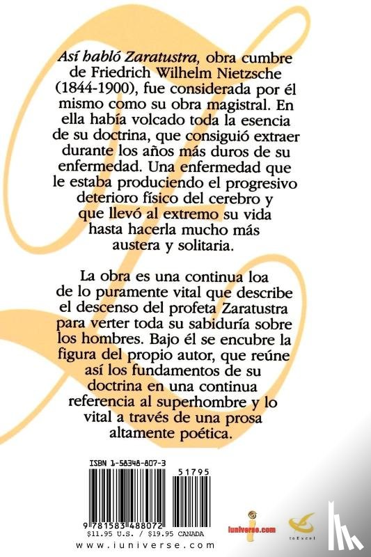 Nietzsche, Friedrich Wilhelm - Asi Hablo Zaratustra
