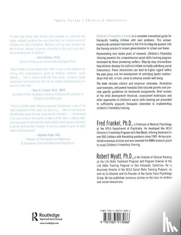 Frankel, Fred D., Myatt, Robert J. - Children's Friendship Training