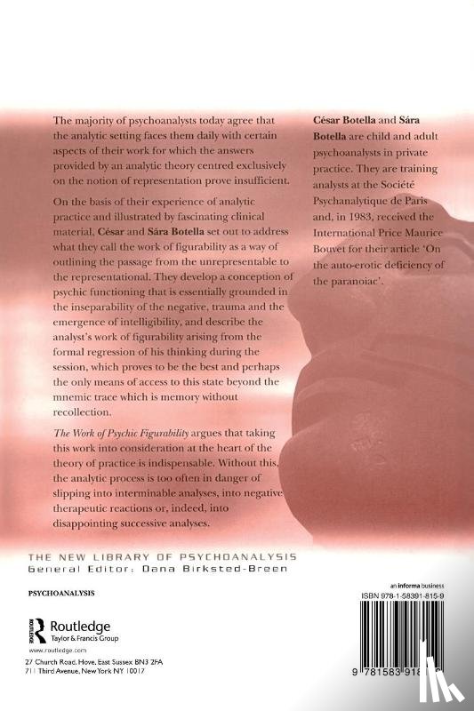 Botella, Sara, Botella, Cesar - The Work of Psychic Figurability