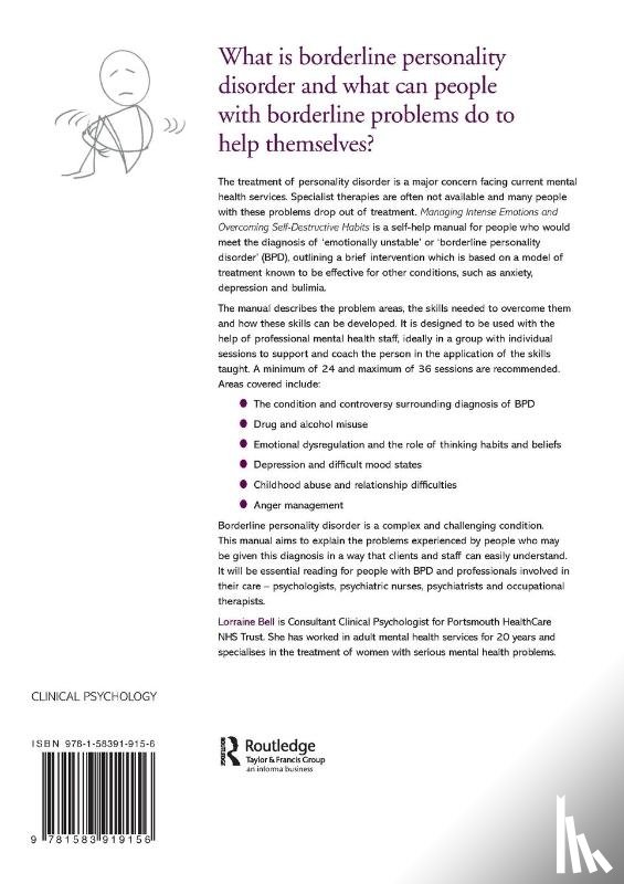 Bell, Lorraine (Hampshire Partnership Trust - Managing Intense Emotions and Overcoming Self-Destructive Habits
