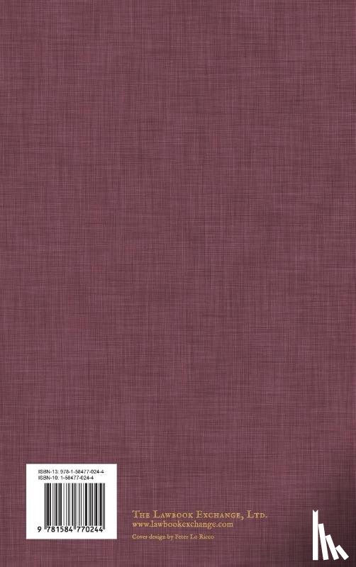 Hale, Matthew - The History and Analysis of the Common Law of England