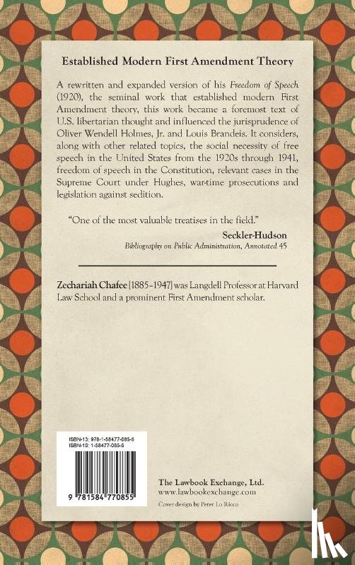 Chafee, Zechariah - Free Speech in the United States (1967)