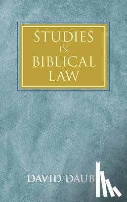 Daube, David (Gonville and Caius College - Studies in Biblical Law