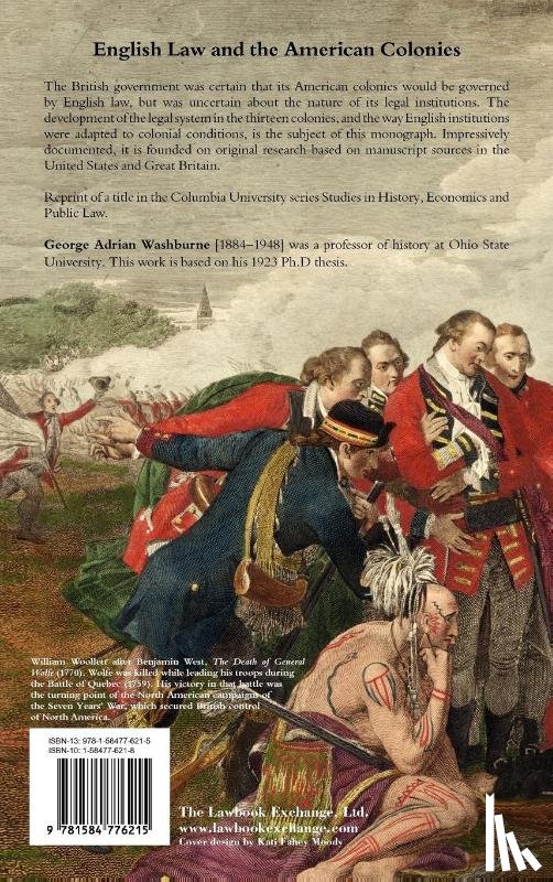 Washburne, George Adrian - Imperial Control of the Administration of Justice in the Thirteen American Colonies, 1684-1776
