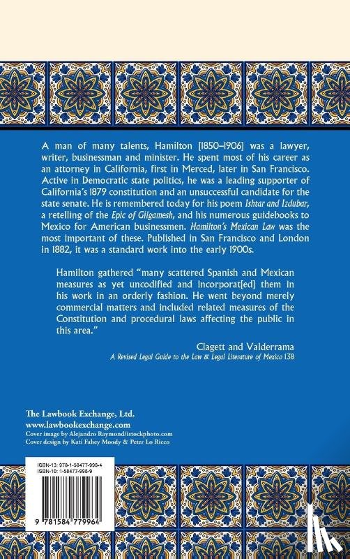 Hamilton, Leonidas - Hamilton's Mexican Law [1882]