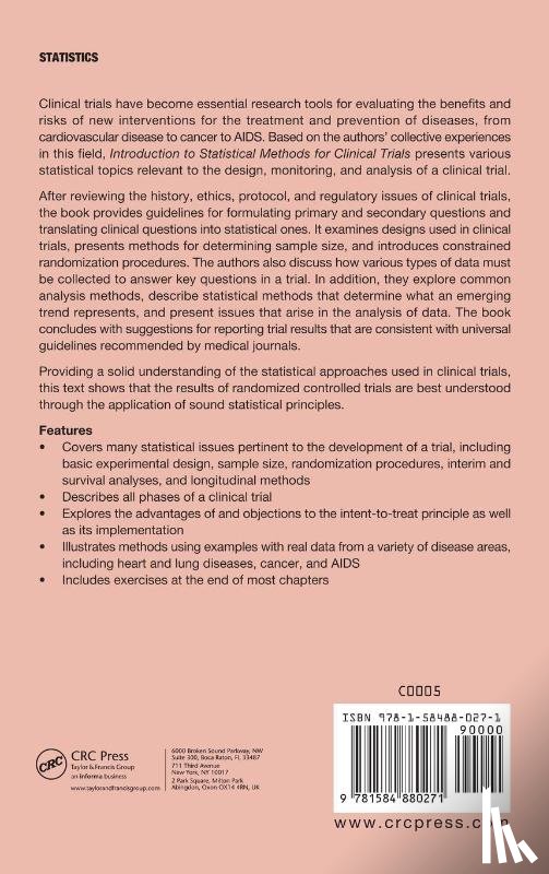  - Introduction to Statistical Methods for Clinical Trials