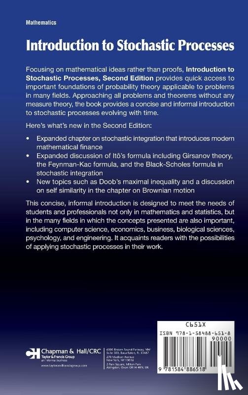 Lawler, Gregory F. (University of Chicago - Introduction to Stochastic Processes