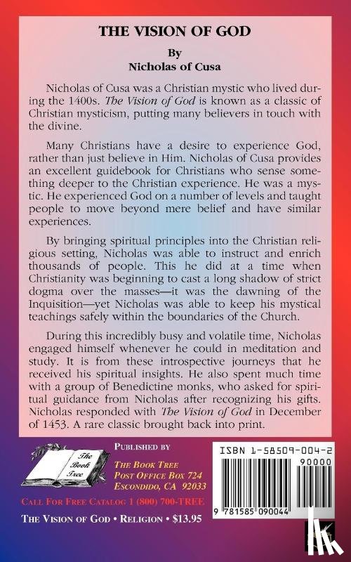 Cusa, Nicholas of - The Vision of God