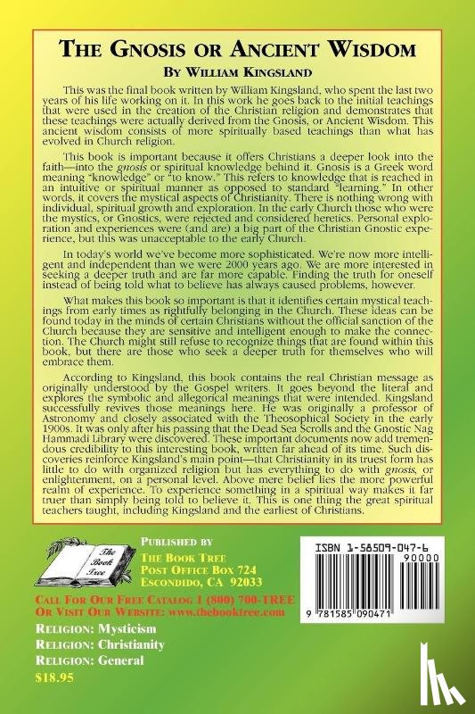 Kingsland, William - The Gnosis or Ancient Wisdom in the Christian Scriptures