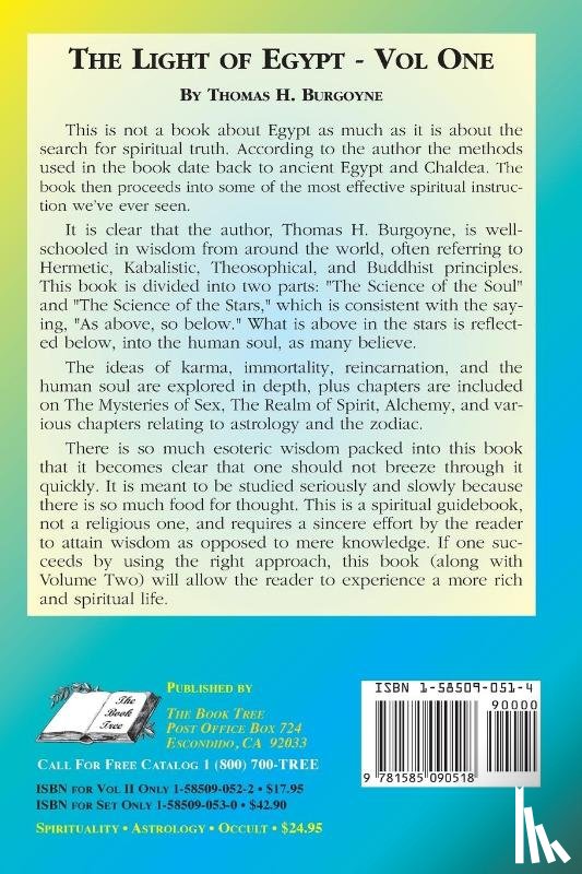 Burgoyne, Thomas H., Tice, Paul - The Light of Egypt