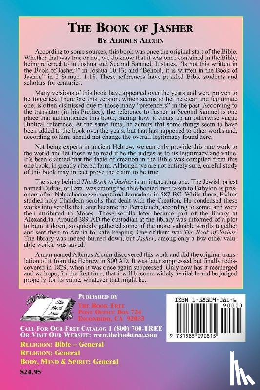 Alcuin, Albinus - Book of Jasher