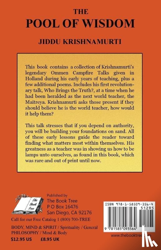 Krishnamurti, Jiddu - The Pool of Wisdom