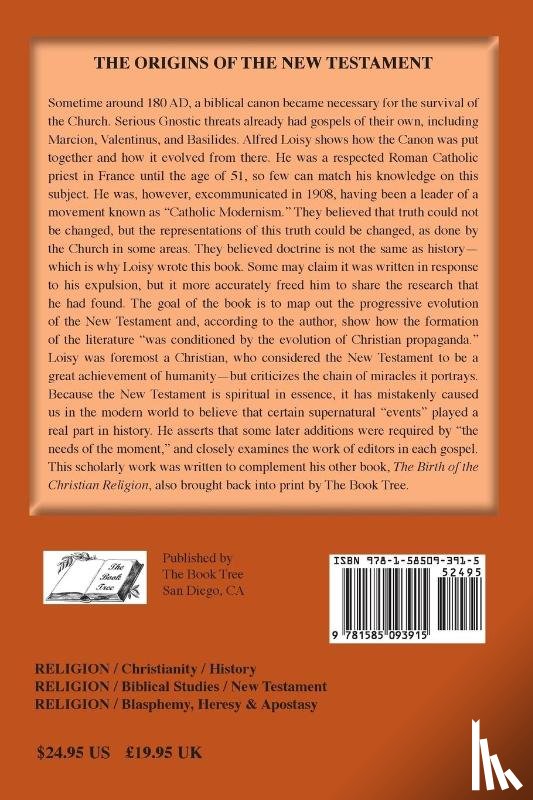 Loisy, Alfred - The Origins of the New Testament