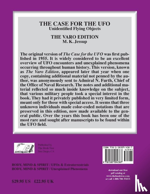 Jessup, M K - The Case for the UFO