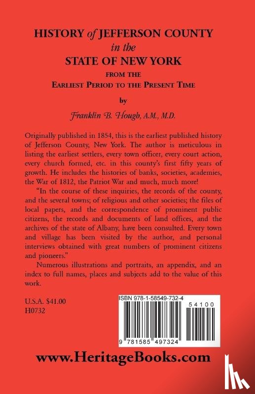 Hough, Franklin B - History of Jefferson County, New York