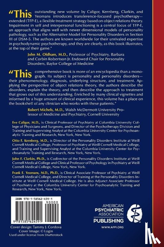 Caligor, Eve, Kernberg, Otto F., Clarkin, John F., Yeomans, Frank E. - Psychodynamic Therapy for Personality Pathology