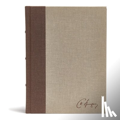 CSB Bibles by Holman, CSB Bibles by Holman, Begg, Alistair - CSB Spurgeon Study Bible, Brown/Tan Cloth Over Board