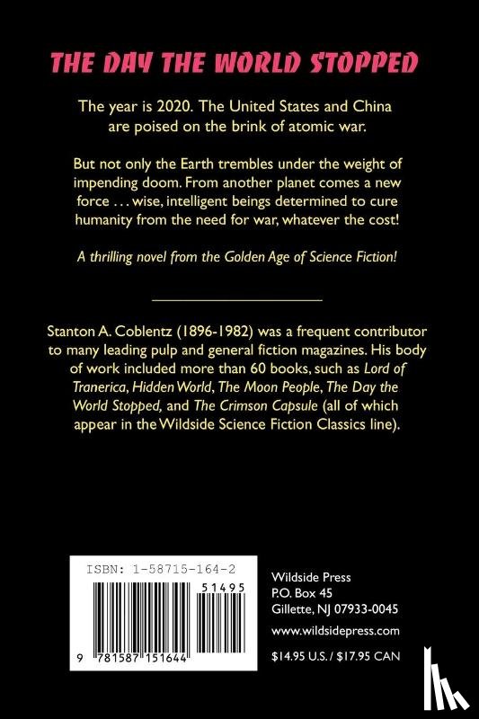 Coblentz, Stanton Arthur - The Day the World Stopped