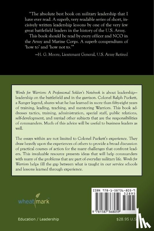 Puckett, Colonel Ralph - Words for Warriors