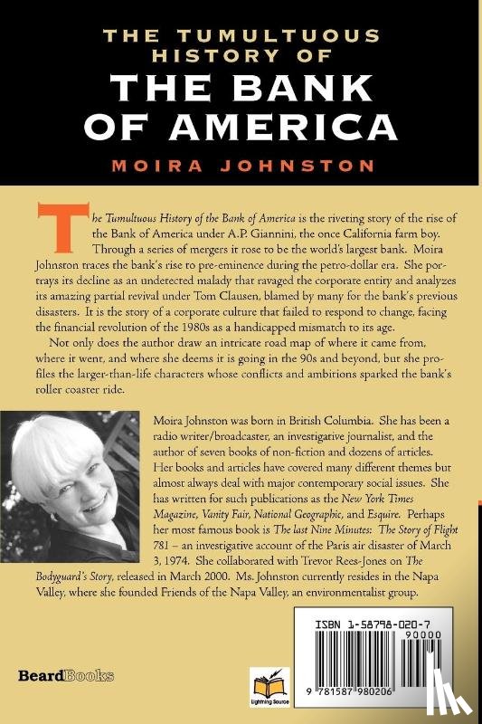 Johnston, Moira - The Tumultuous History of the Bank of America