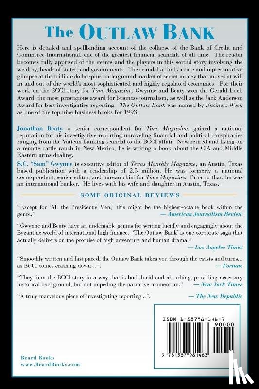 Beaty, Jonathan, Gwynne, S. C. - The Outlaw Bank