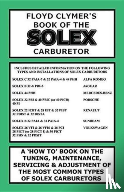 Clymer, Floyd - Floyd Clymer's Book of the Solex Carburetor
