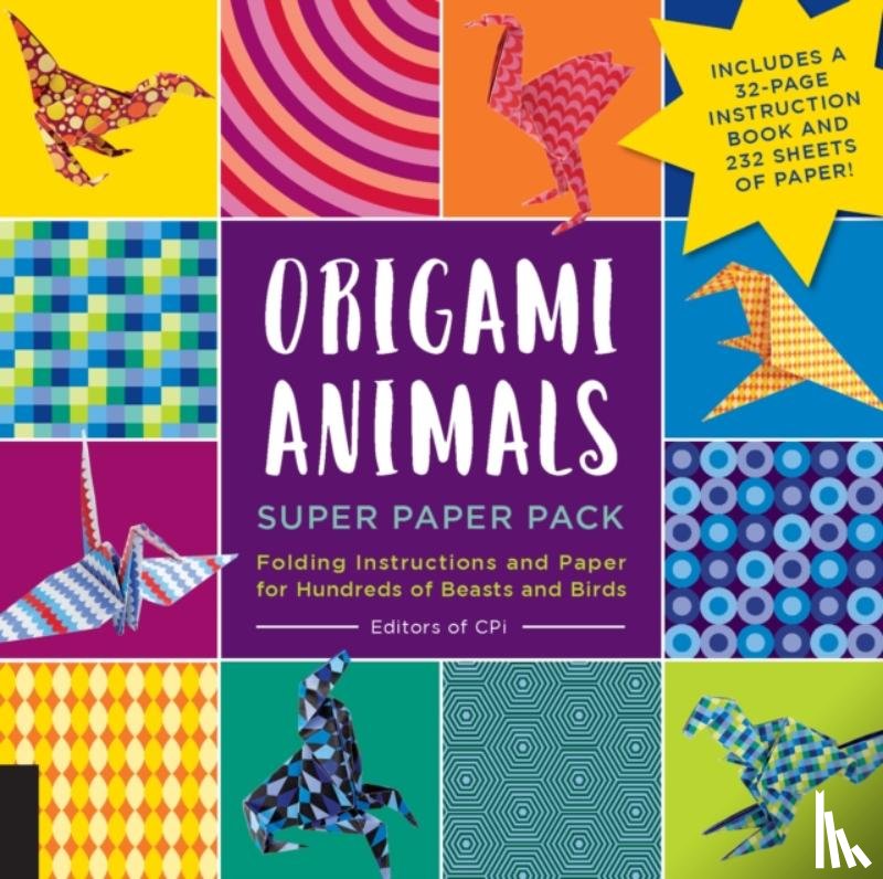 Editors of CPi - Origami Animals Super Paper Pack