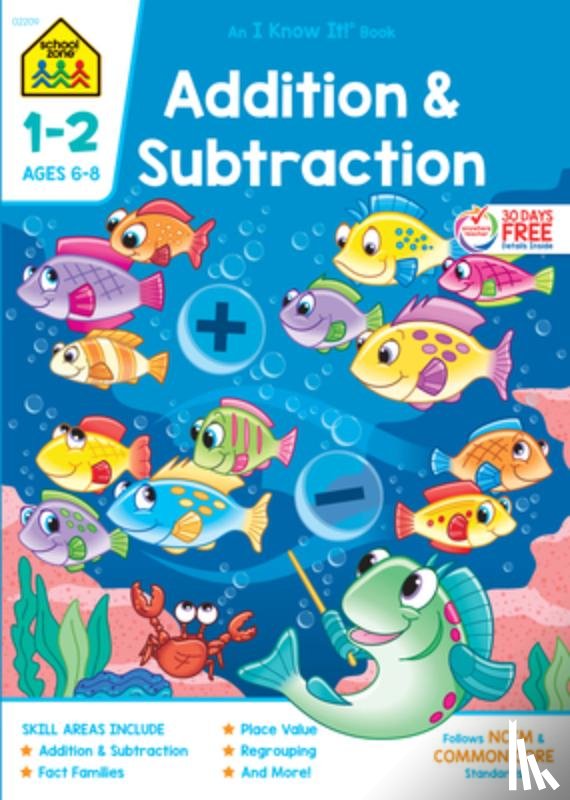 Zone, School - School Zone Addition & Subtraction Grades 1-2 Workbook