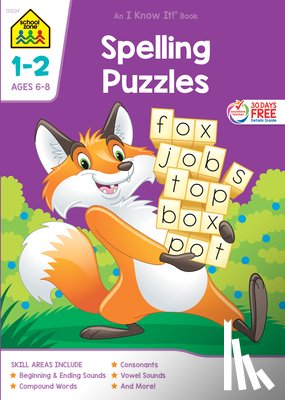 Zone, School - School Zone Spelling Puzzles Grades 1-2 Workbook