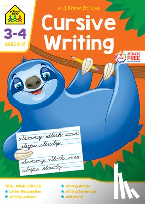 Zone, School - School Zone Cursive Writing Grades 3-4 Workbook