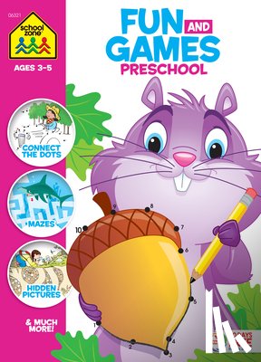 Zone, School - School Zone Fun and Games Preschool Activity Workbook