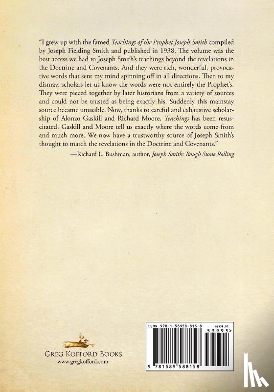 Moore, Richard G. - The Revised and Expanded Teachings of the Prophet Joseph Smith