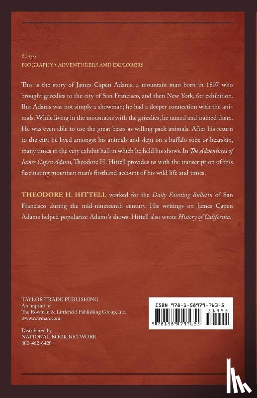 Hittell, Theodore H. - The Adventures of James Capen Adams