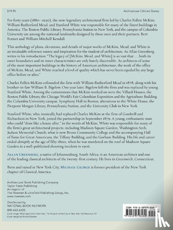 Greenberg, Allan, George, Michael - The Architecture of McKim, Mead, and White