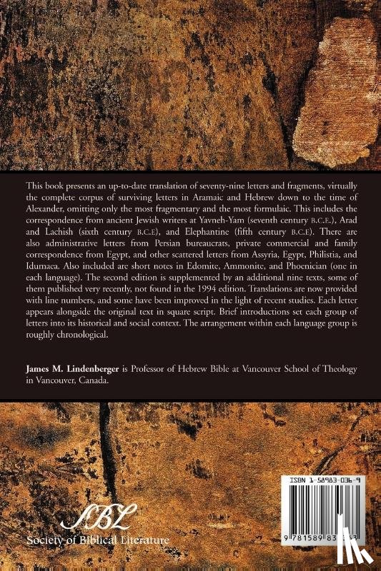 Lindenberger, James M. - Ancient Aramaic and Hebrew Letters, Second Edition