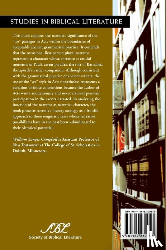 Campbell, William Sanger - The "We" Passages in the Acts of the Apostles