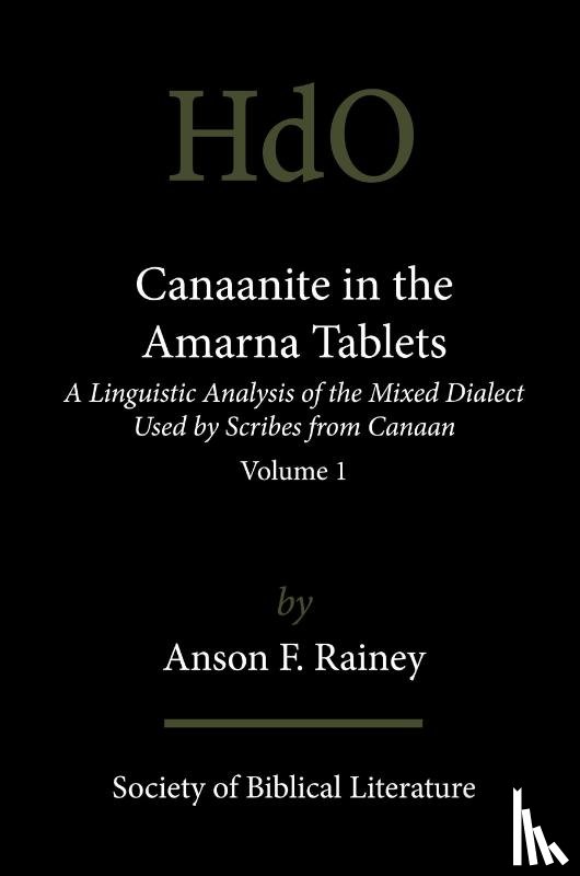 Rainey, Anson F. - Canaanite in the Amarna Tablets