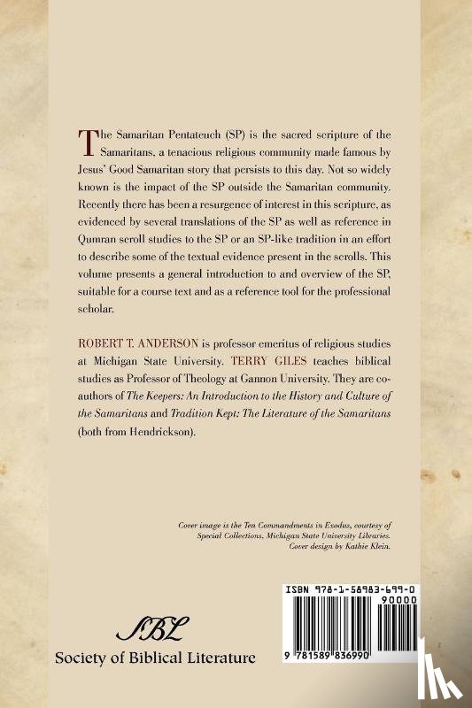 Anderson, Robert T., Giles, Terry - The Samaritan Pentateuch