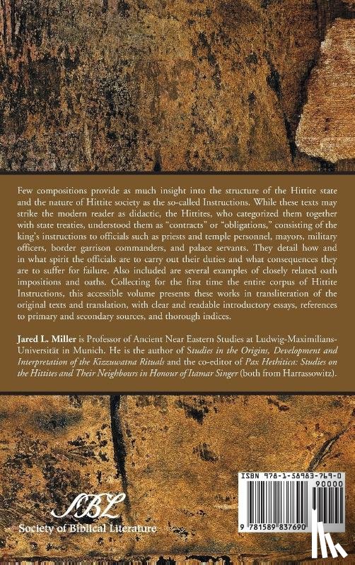 Miller, Jared L. - Royal Hittite Instructions and Related Administrative Texts