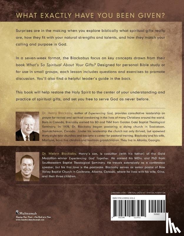 Blackaby, Henry T, Blackaby, Melvin - What's so Spiritual About your Gifts? (Workbook)