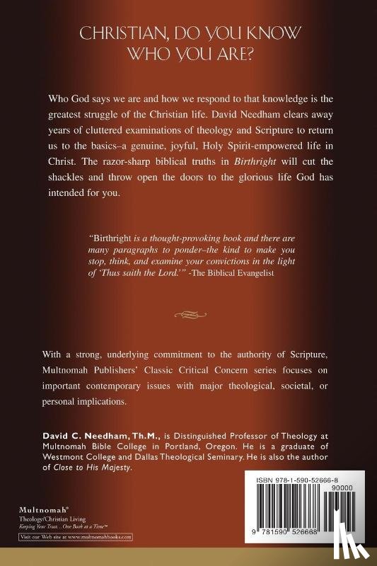 Needham, David C - Birthright