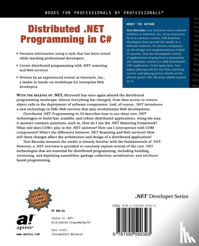Barnaby, Tom - Distributed .NET Programming in C#