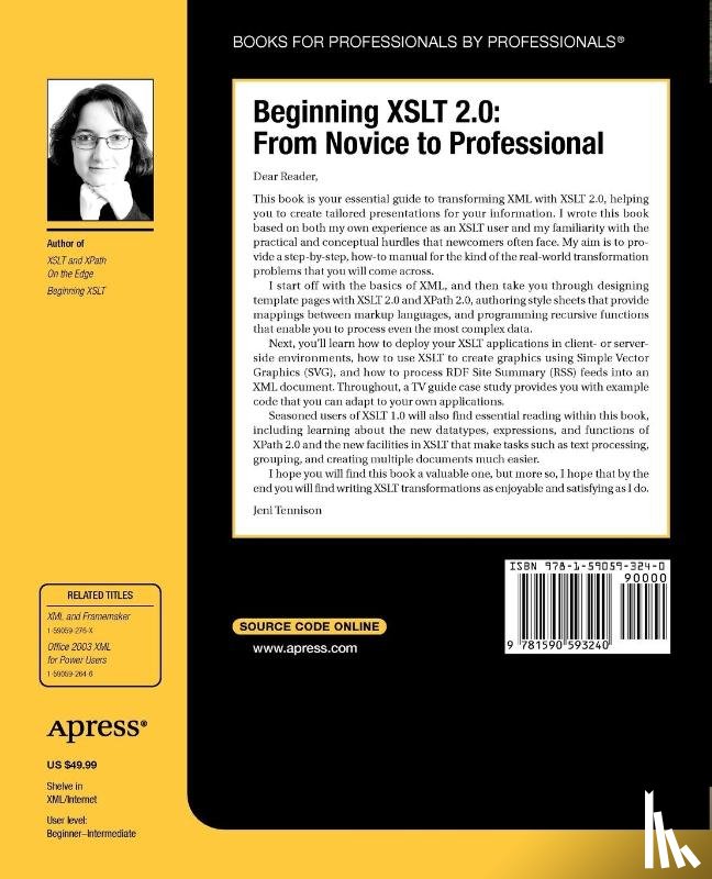 Tennison, Jeni - Beginning XSLT 2.0