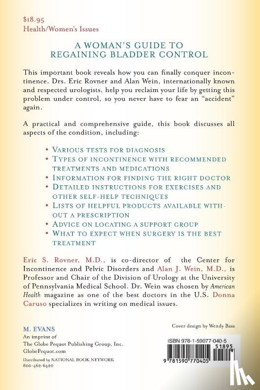 Rovner, Eric S., Wein, Alan J., Caruso, Donna - A Woman's Guide to Regaining Bladder Control